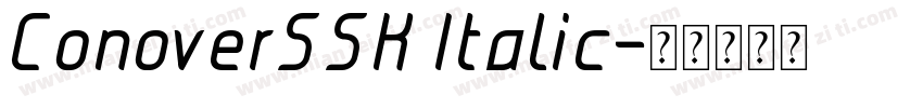 ConoverSSK Italic字体转换